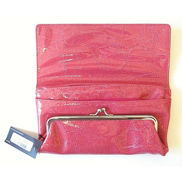 Kenneth Cole Reaction Wallet Pink Leather Clutch Coin Purse Deadstock NWT - Picture 6 of 6